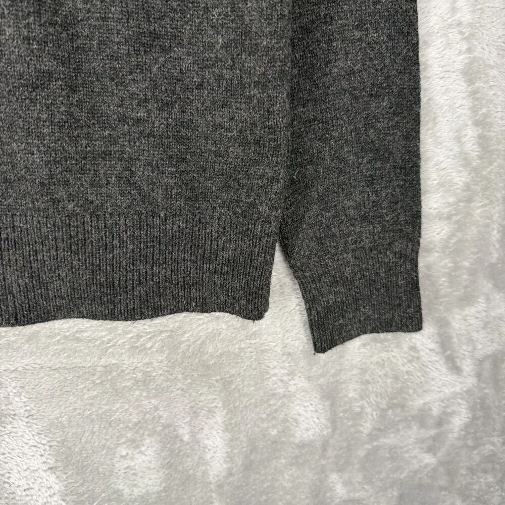 Pendleton Sweater Mens Medium Washable Wool Gray Aztec Patterned Pullover Crew